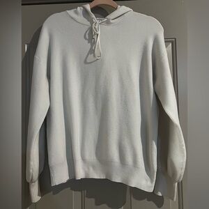Magaschoni off white unisex crop hoodie comfy sweater